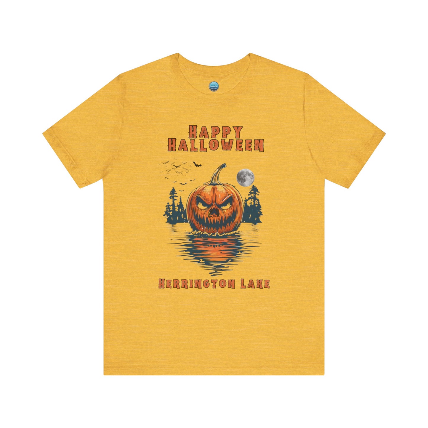 HAPPY HALLOWEEN From Herrington Unisex Jersey Knit Cotton Short Sleeve Tee