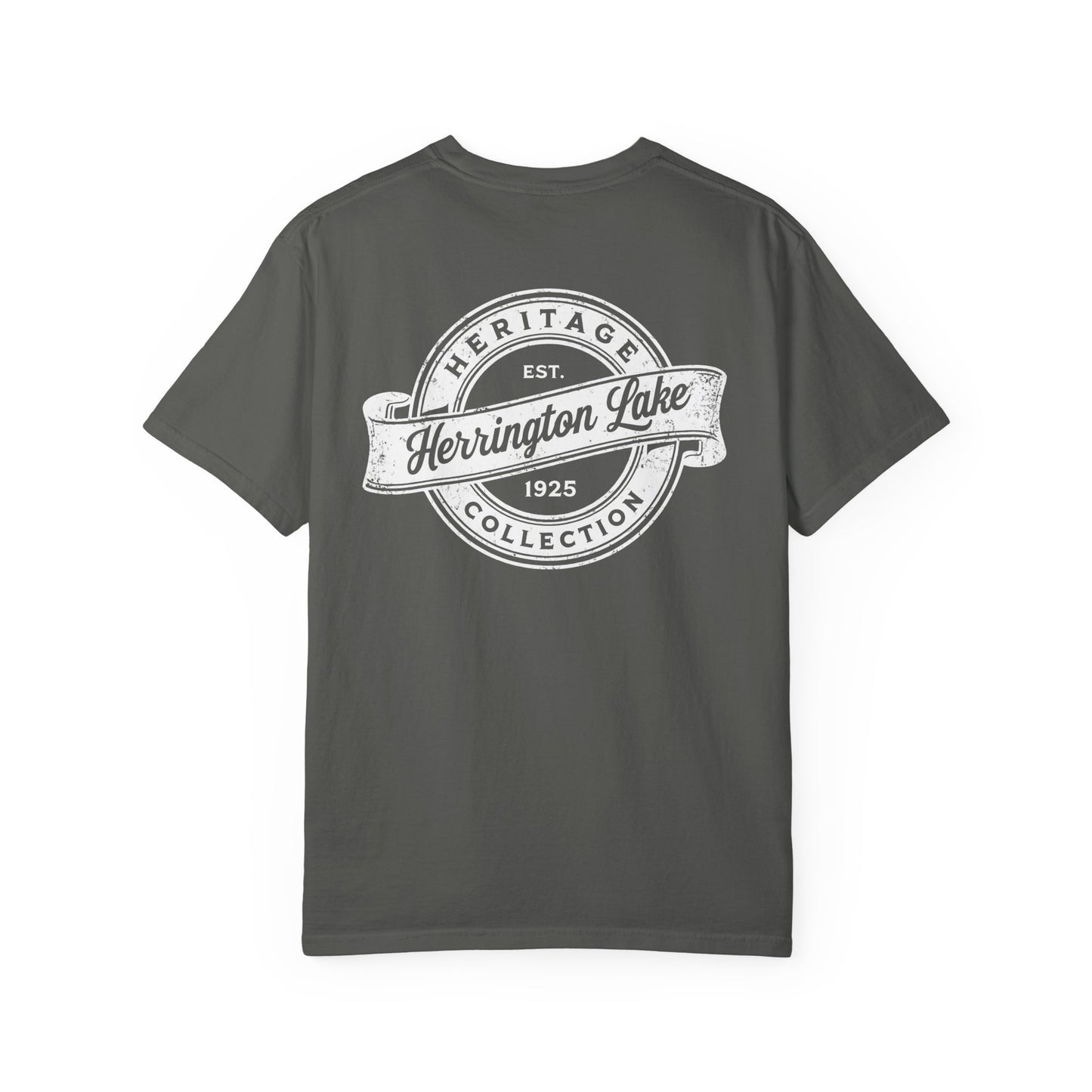 Vintage Herrington Lake Heritage Collection Premium Garment-Dyed Comfort Colors TShirt (Double-Sided Print)