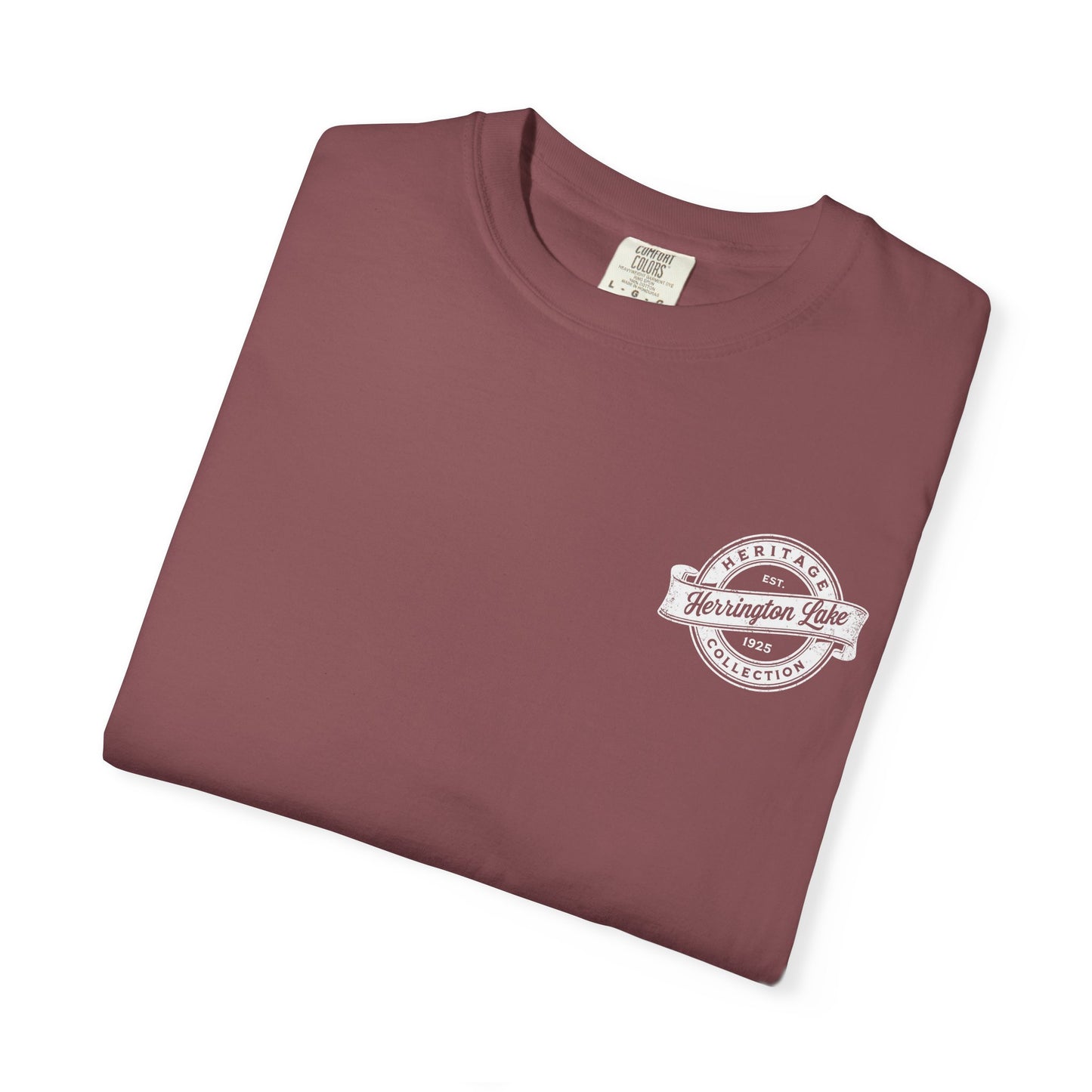 Vintage Herrington Lake Heritage Collection Premium Garment-Dyed Comfort Colors TShirt (Double-Sided Print)