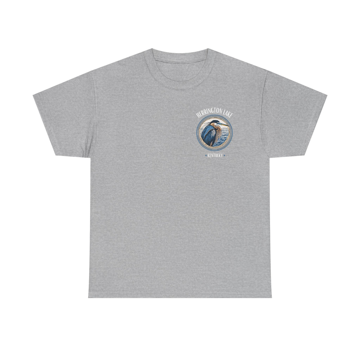 Great Blue Heron - Double-Sided Herrington Wildlife Collection Cotton Tee
