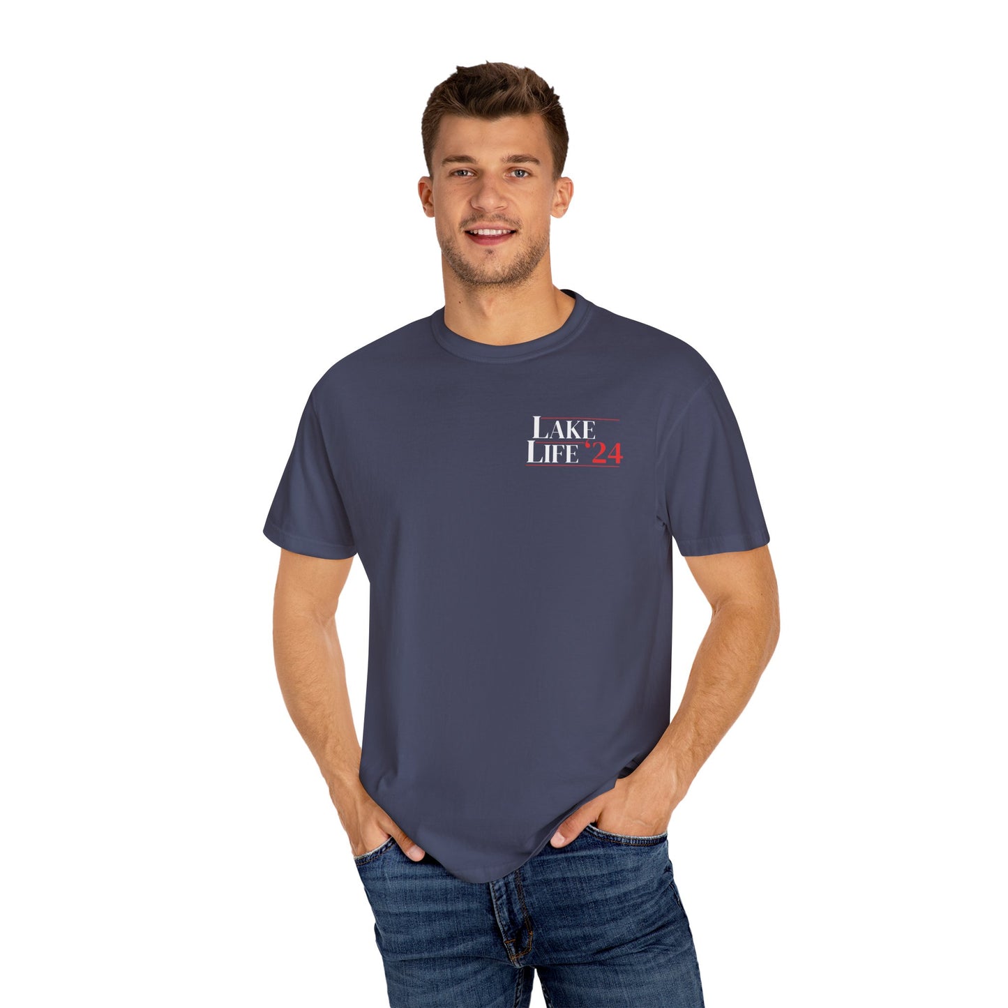 Herrington Lake Patriots Lake Life Election 24 Double-Sided Premium Garment-Dyed Comfort Colors TShirt