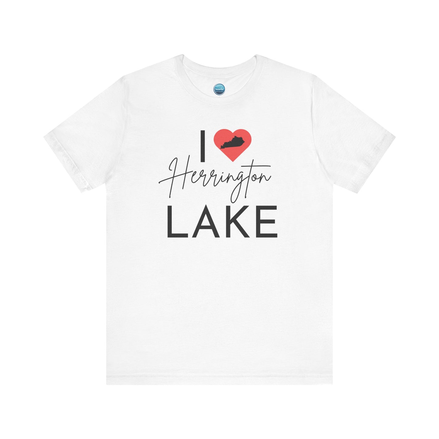 I ❤️ Herrington Lake Unisex Jersey Knit Cotton Short Sleeve Tee