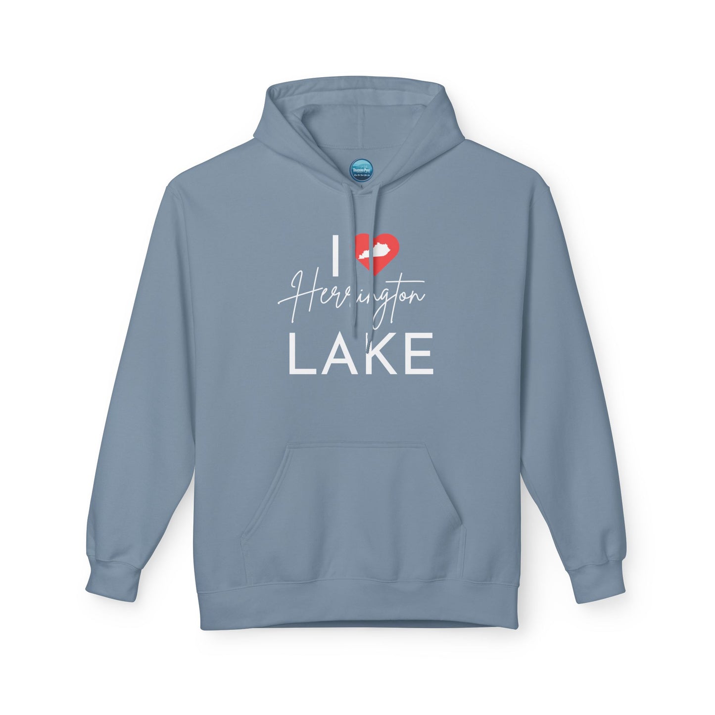 I ❤️ Herrington Lake Unisex Midweight Softstyle Cotton-Faced Fleece Hoodie