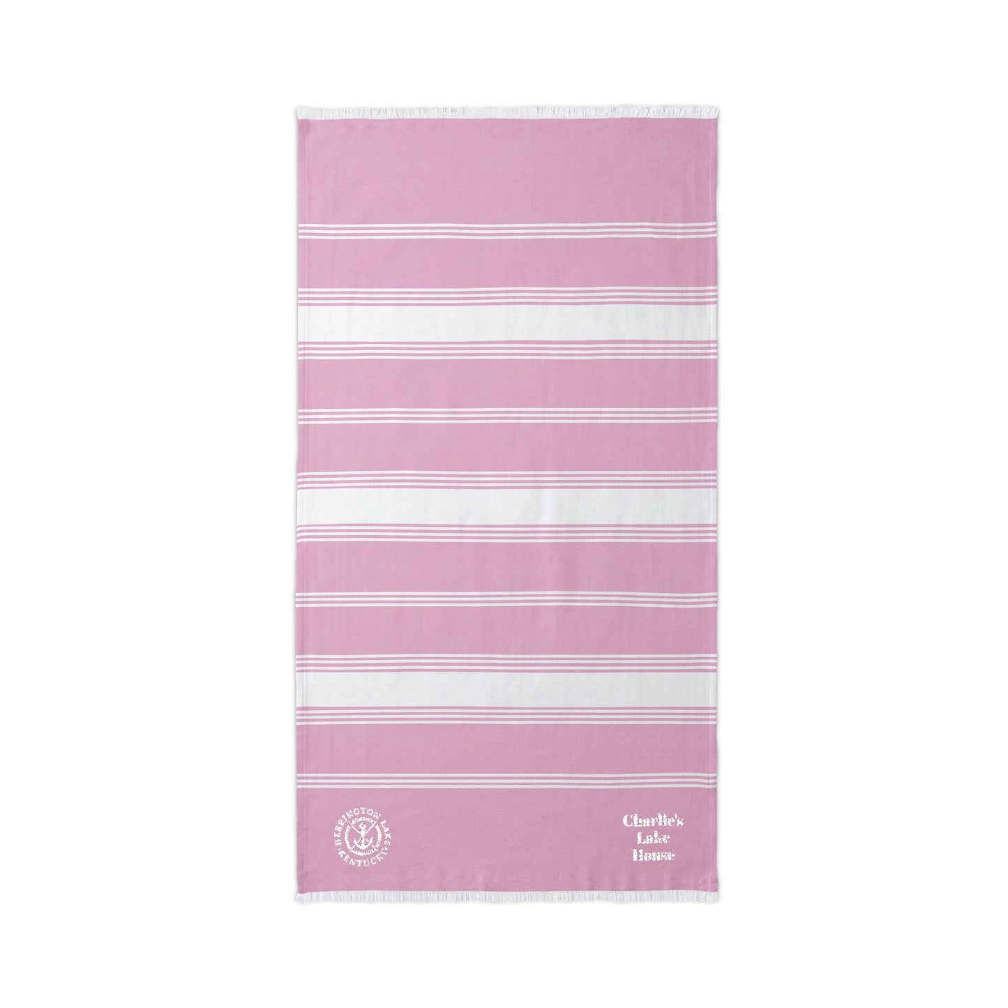 Custom Personlized Herrington Lake Nautical Collection Luxe Beach Throw (Embroidery)