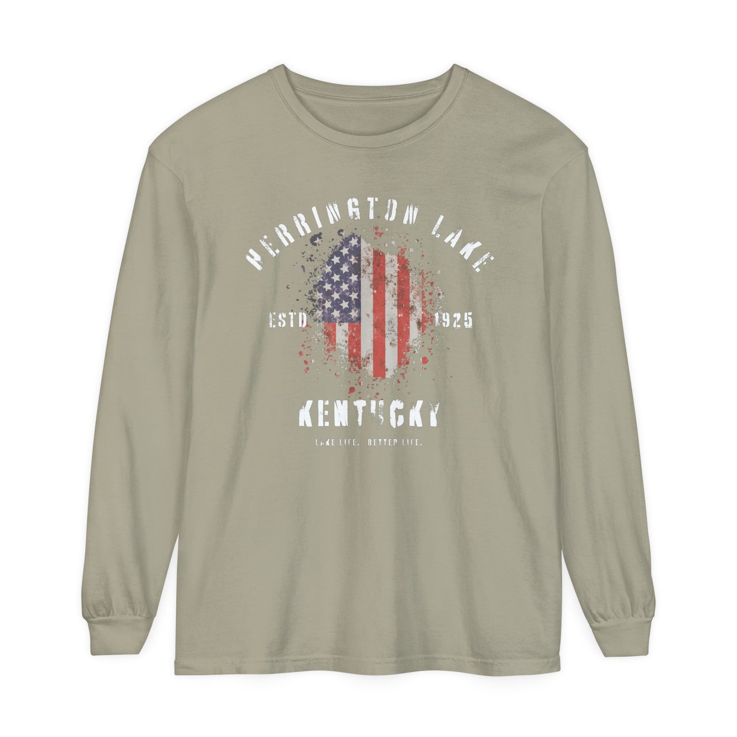 Herrington Lake Patriots Garment-Dyed Premium Comfort Colors™ Long Sleeve T-Shirt