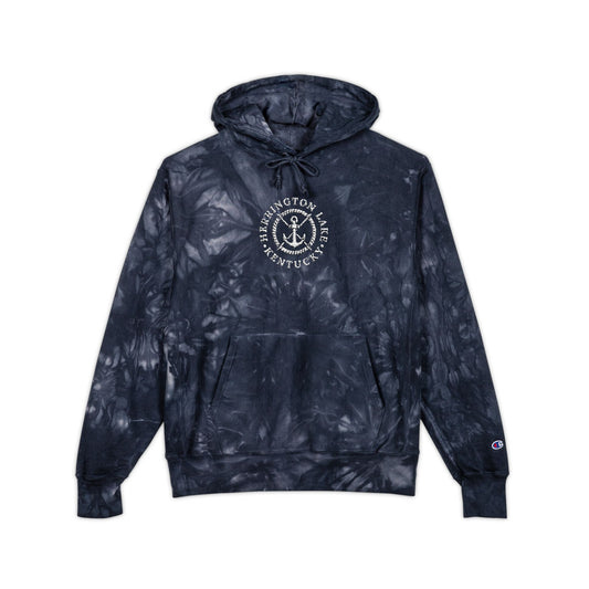 Embroidered Herrington Lake Nautical Collection Unisex Champion® Tie-Dye Hoodie