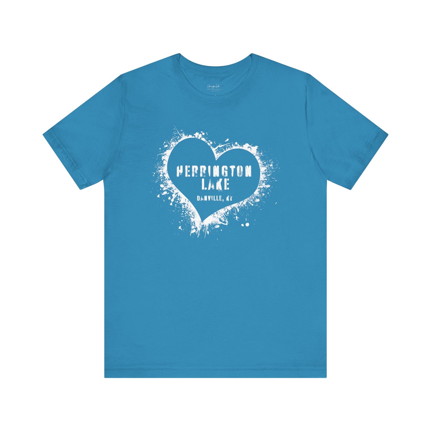 Herrington Lake Heart & Hometown Jersey Knit Cotton Tee (Danville, KY)