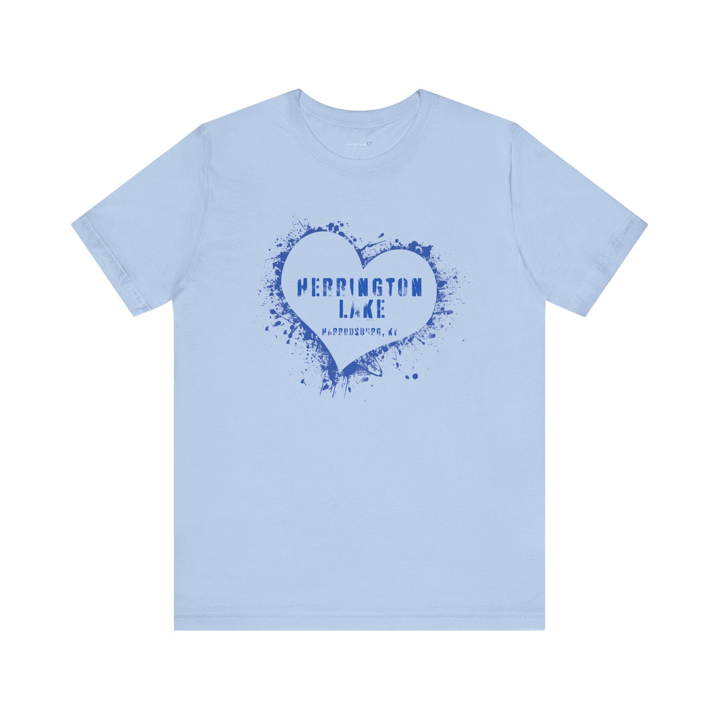 Herrington Lake Heart & Hometown Jersey Knit Cotton Tee (Harrodsburg, KY)