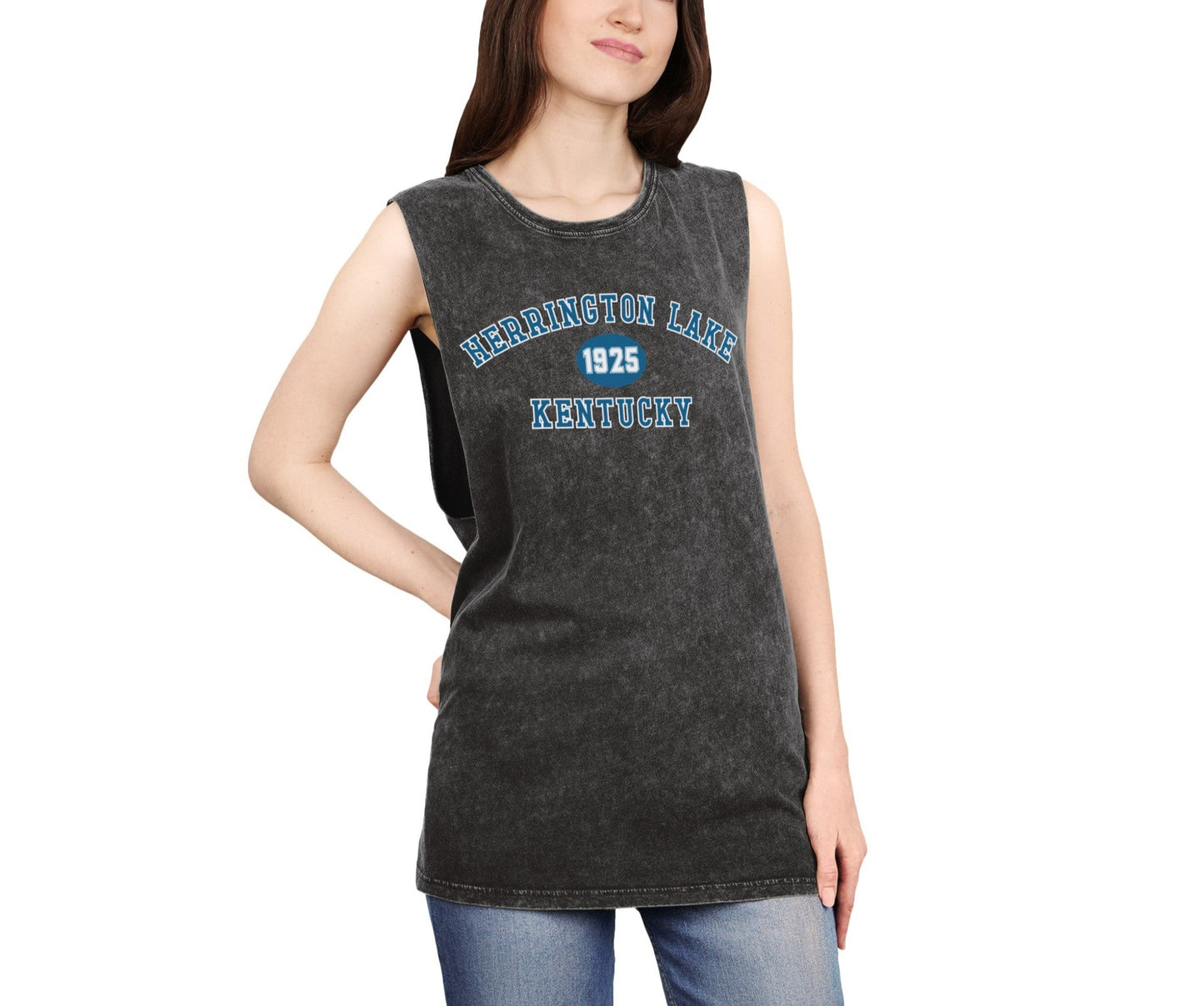 Herrington Lake Collegiate Collection Unisex Stonewash Tank Top