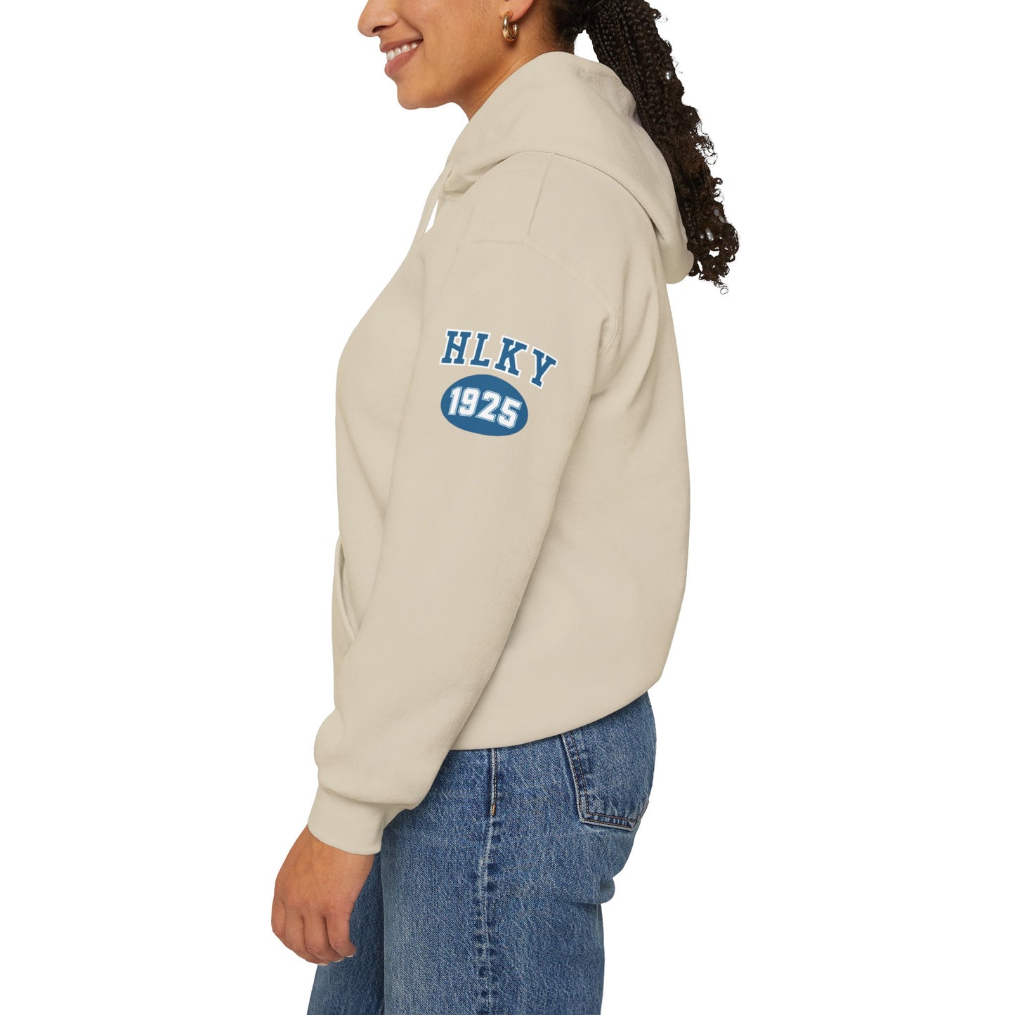 Herrington Lake Collegiate Collection Unisex Heavy Blend™ Hooded Sweatshirt w/ Printed Sleeve Accent