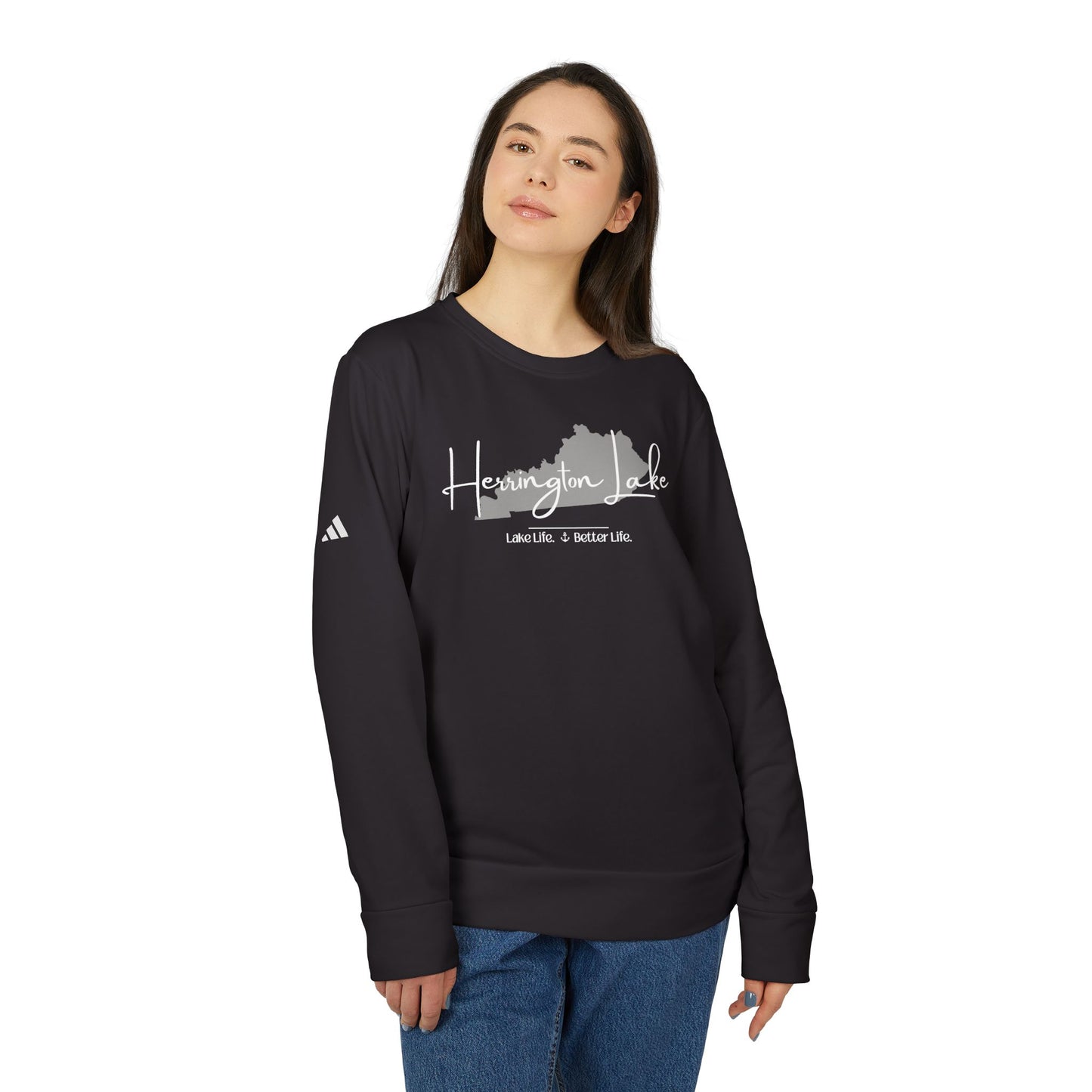 Herrington Lake Signature Collection adidas® Unisex Fleece Crewneck Sweatshirt