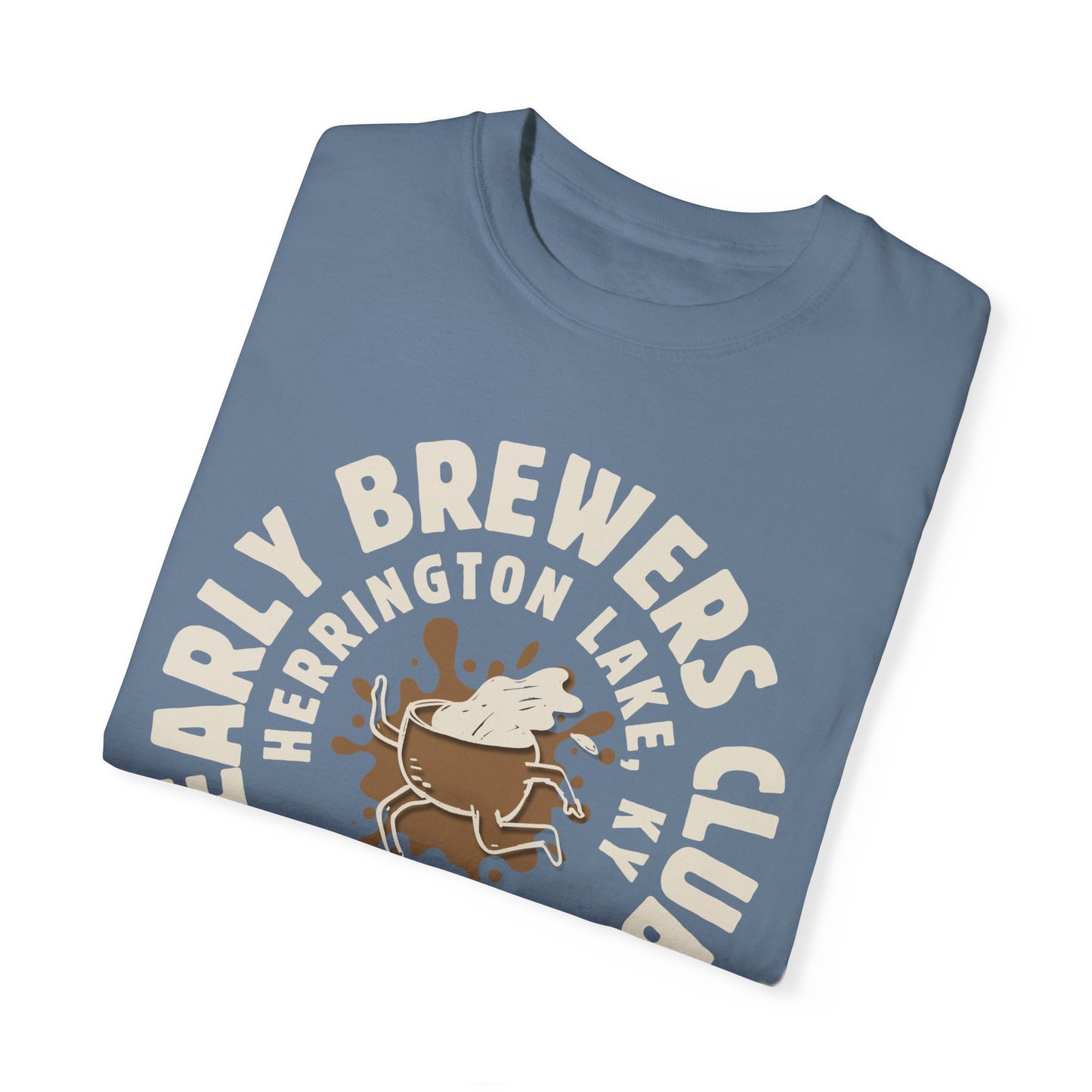 "Early Brewers Club" Coffee House Collection Premium Garment-Dyed Comfort Colors TShirt