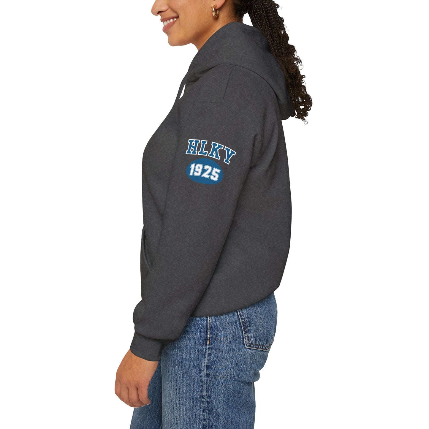 Herrington Lake Collegiate Collection Unisex Heavy Blend™ Hooded Sweatshirt w/ Printed Sleeve Accent