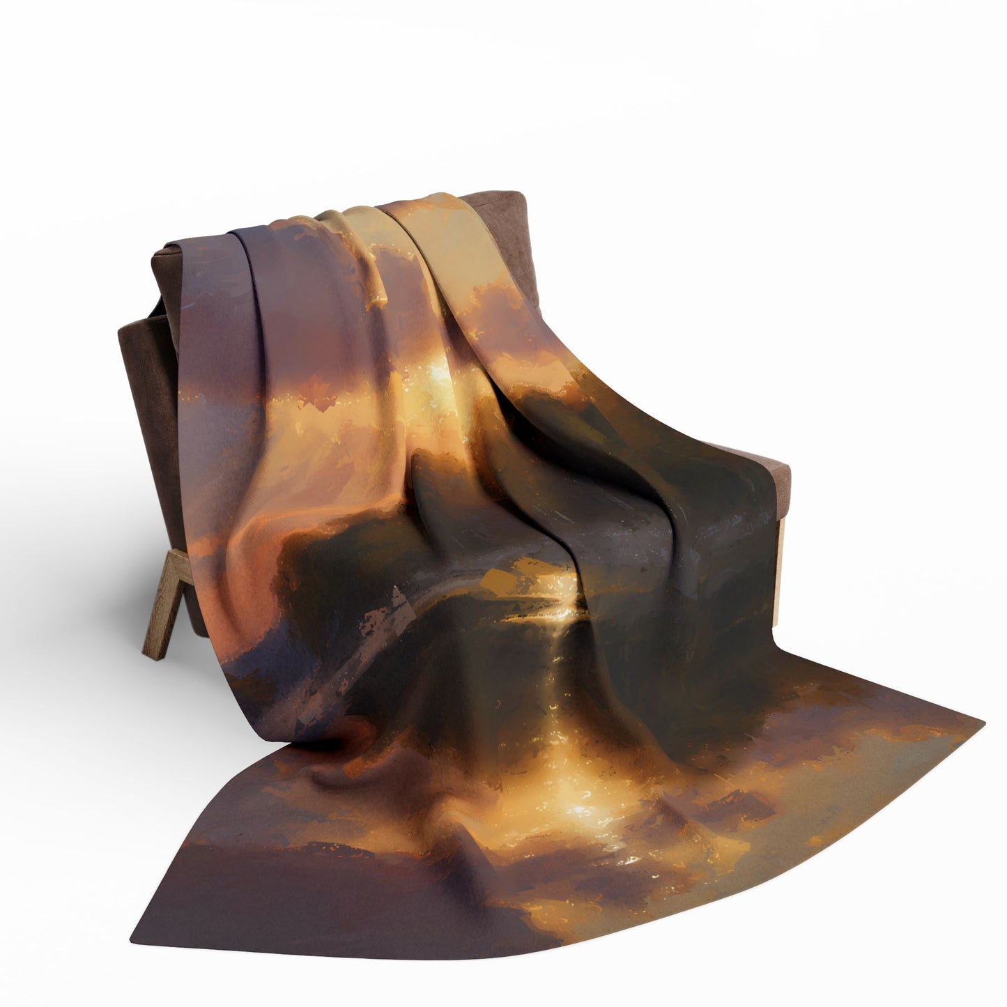 "Fall Dawn Over Herrington" 2025 Arctic Fleece Blanket
