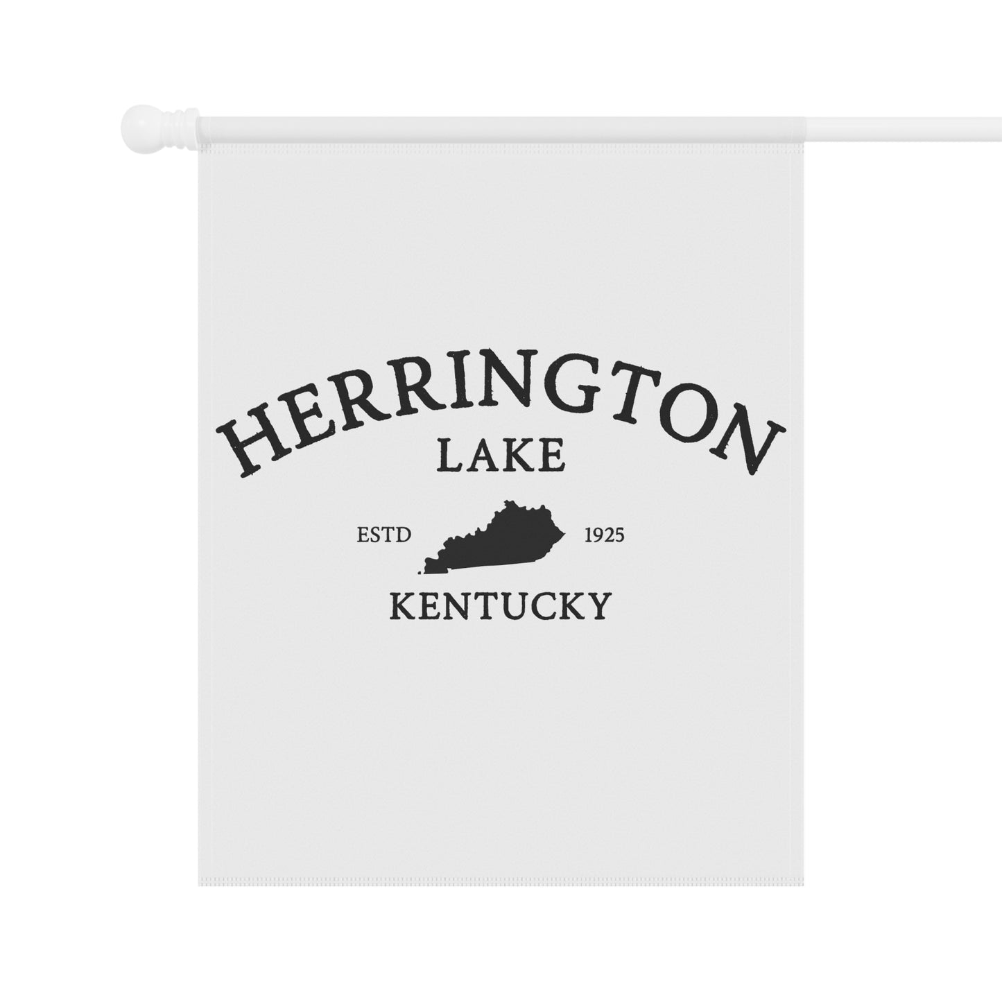 Simply Herrington House Banner and Garden Flag - Black on White