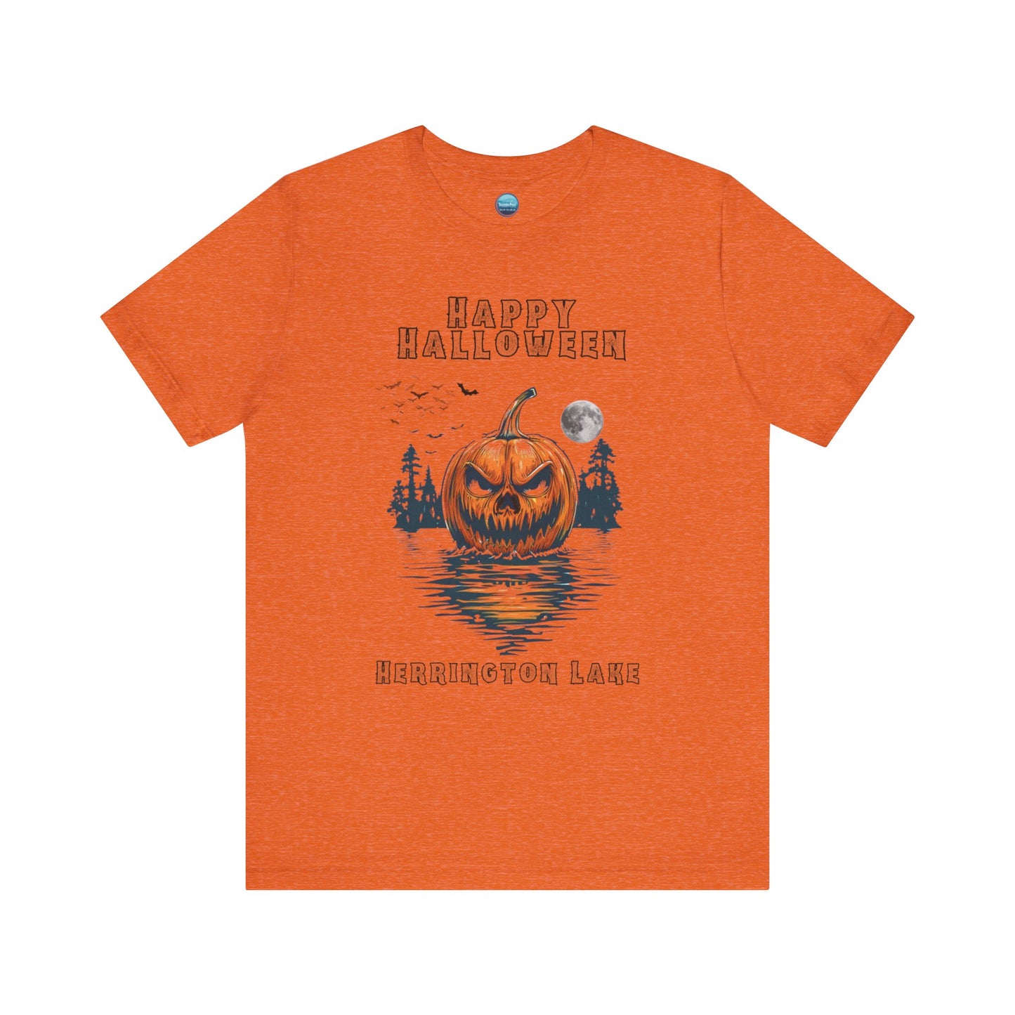 HAPPY HALLOWEEN From Herrington Unisex Jersey Knit Cotton Short Sleeve Tee