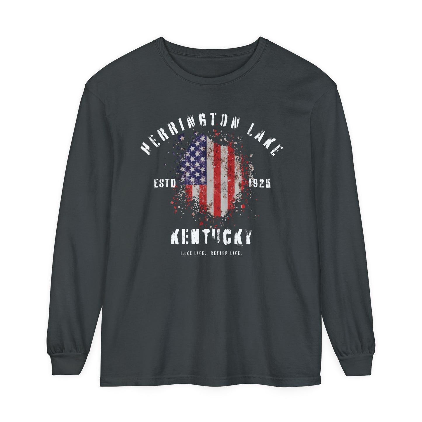 Herrington Lake Patriots Garment-Dyed Premium Comfort Colors™ Long Sleeve T-Shirt