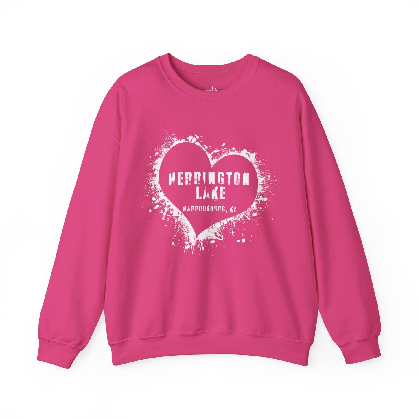 Herrington Lake Heart & Hometown Unisex Heavy Blend™ Crewneck Sweatshirt (Harrodsburg, KY)