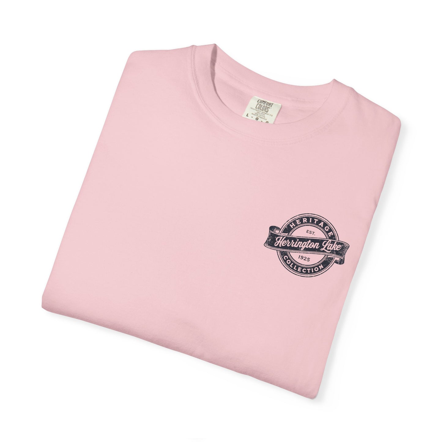 Vintage Herrington Lake Heritage Collection Premium Garment-Dyed Comfort Colors TShirt (Double-Sided Print)