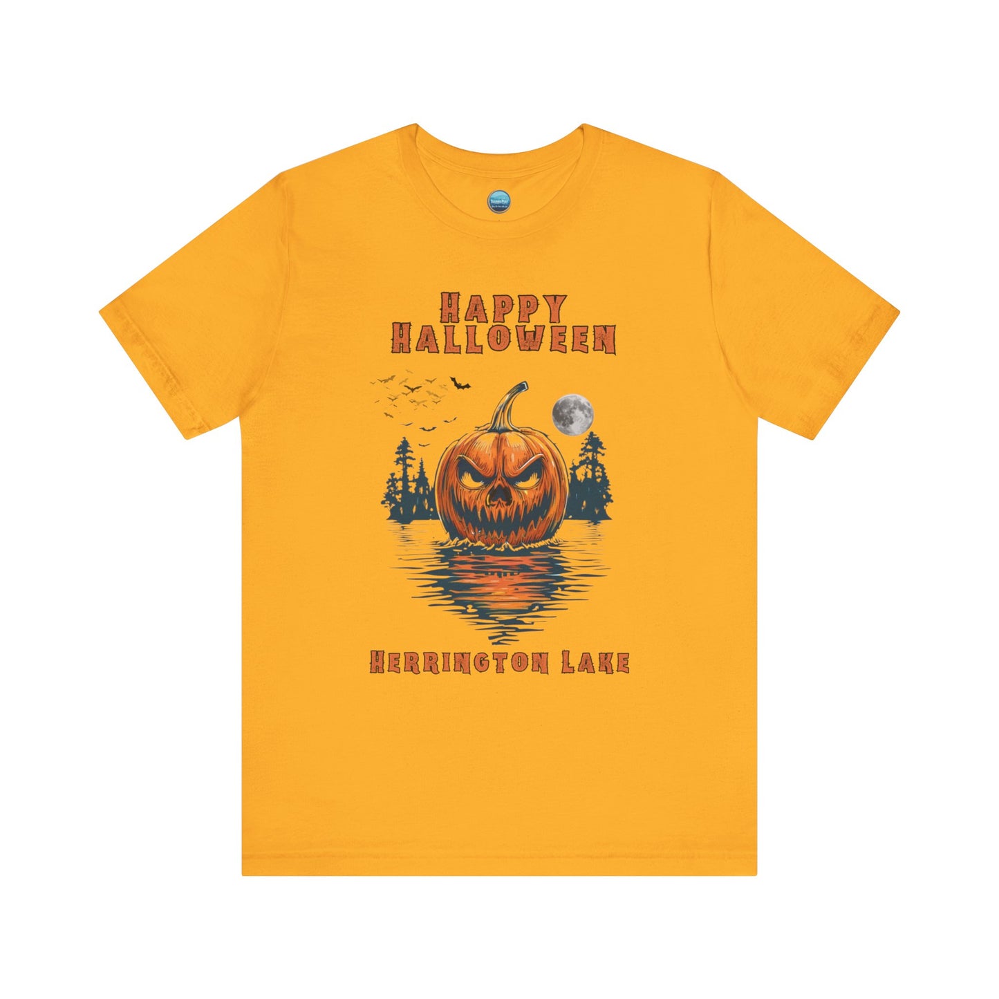 HAPPY HALLOWEEN From Herrington Unisex Jersey Knit Cotton Short Sleeve Tee