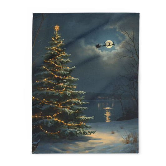 Herrington Lake Christmas 2025 Arctic Fleece Blanket