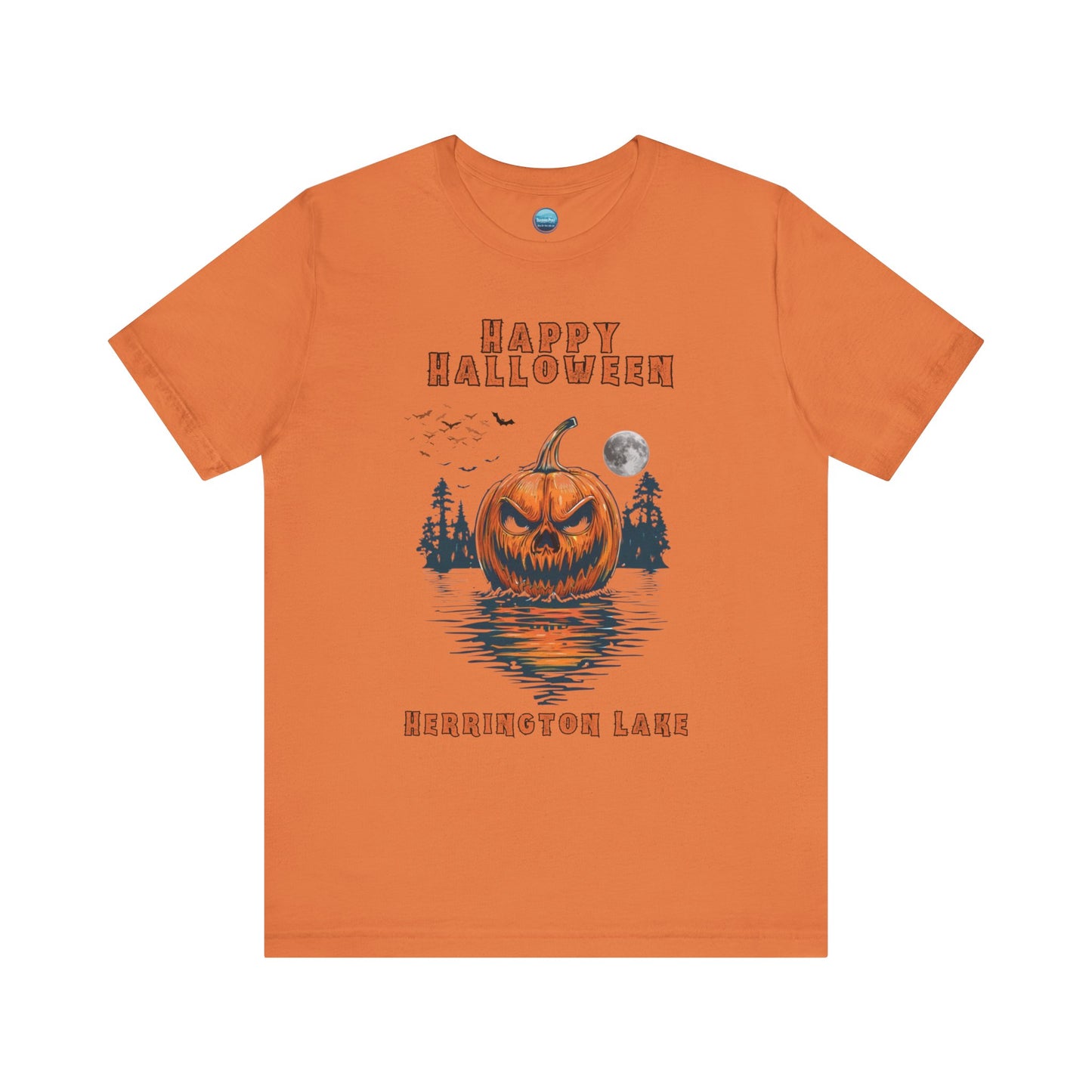 HAPPY HALLOWEEN From Herrington Unisex Jersey Knit Cotton Short Sleeve Tee