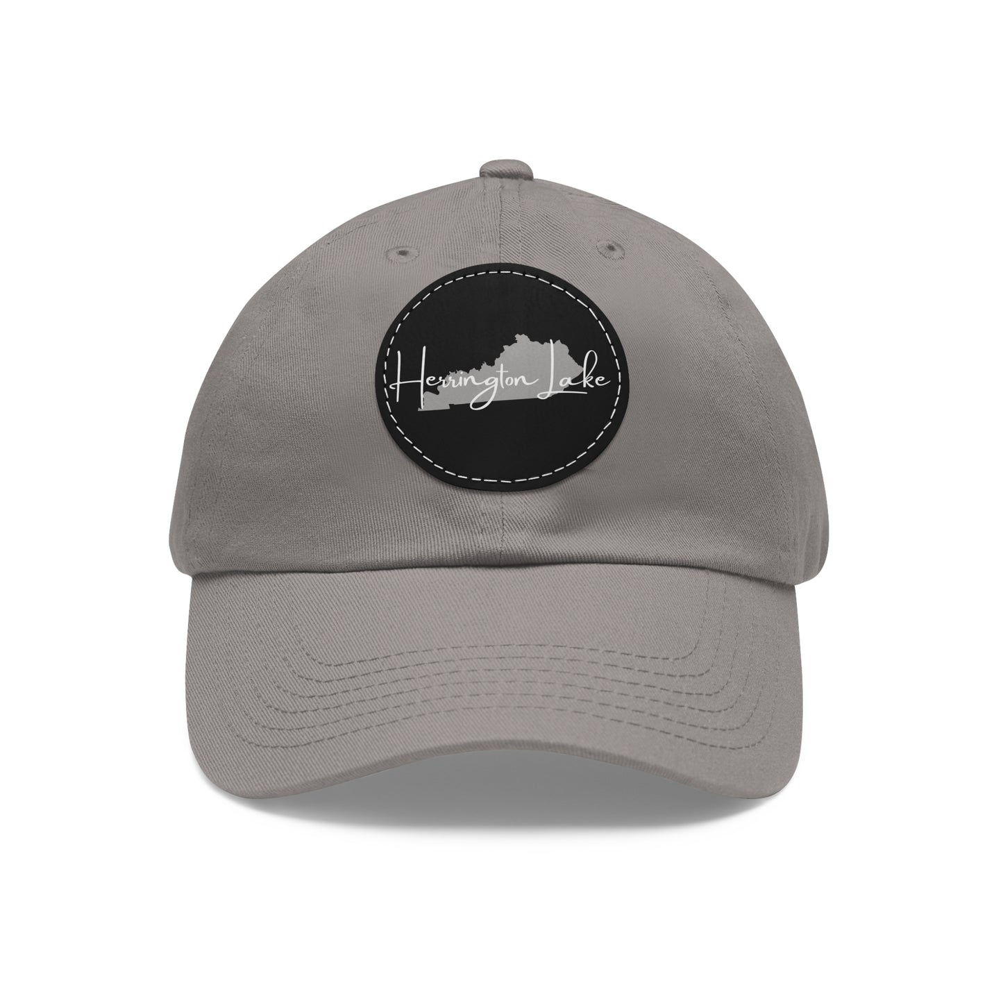 Herrington Lake Signature Collection Dad Hat with Leather Patch (Round)