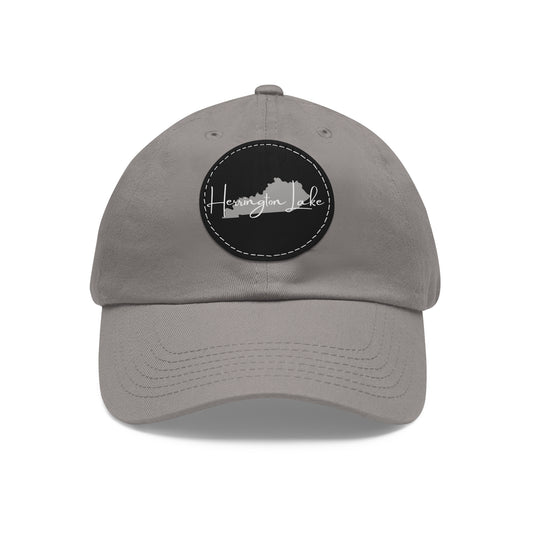 Herrington Lake Signature Collection Dad Hat with Leather Patch (Round)