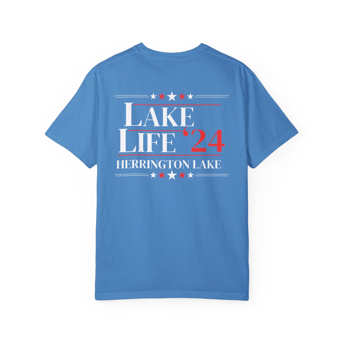 Herrington Lake Patriots Lake Life Election 24 Double-Sided Premium Garment-Dyed Comfort Colors TShirt