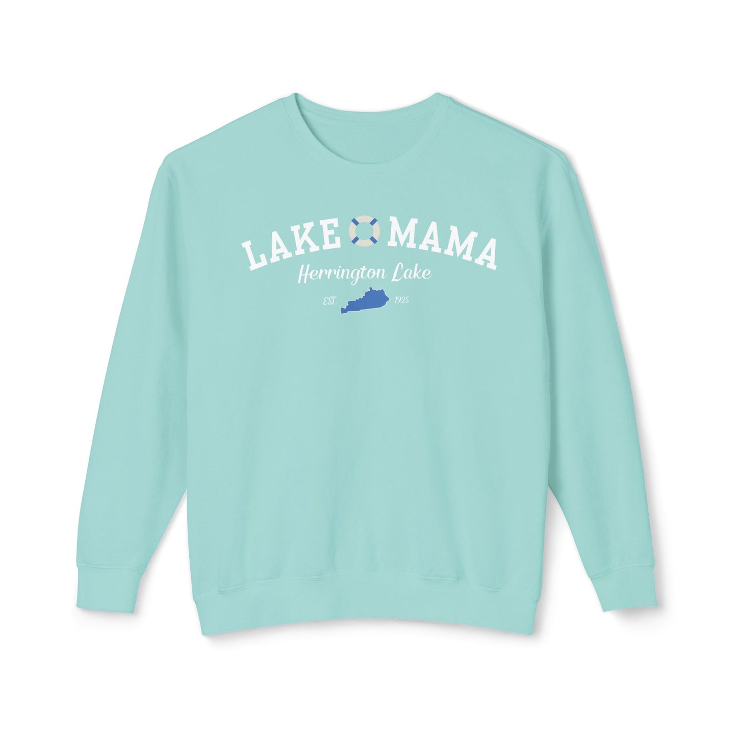 "Lake Mama" Lightweight Crewneck Sweatshirt by Comfort Colors