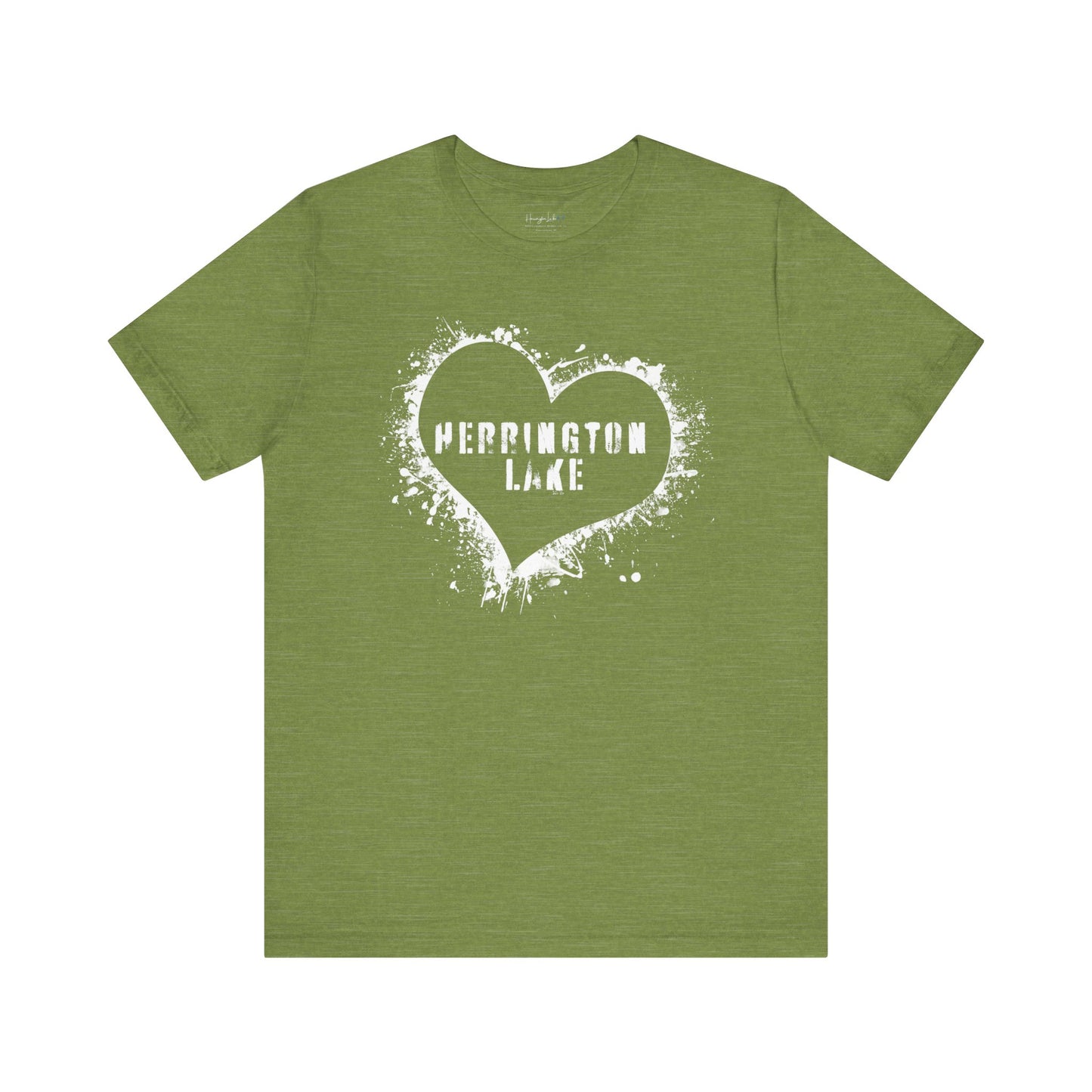 Herrington Lake Heart & Hometown Jersey Knit Cotton Tee (Plain - No City)