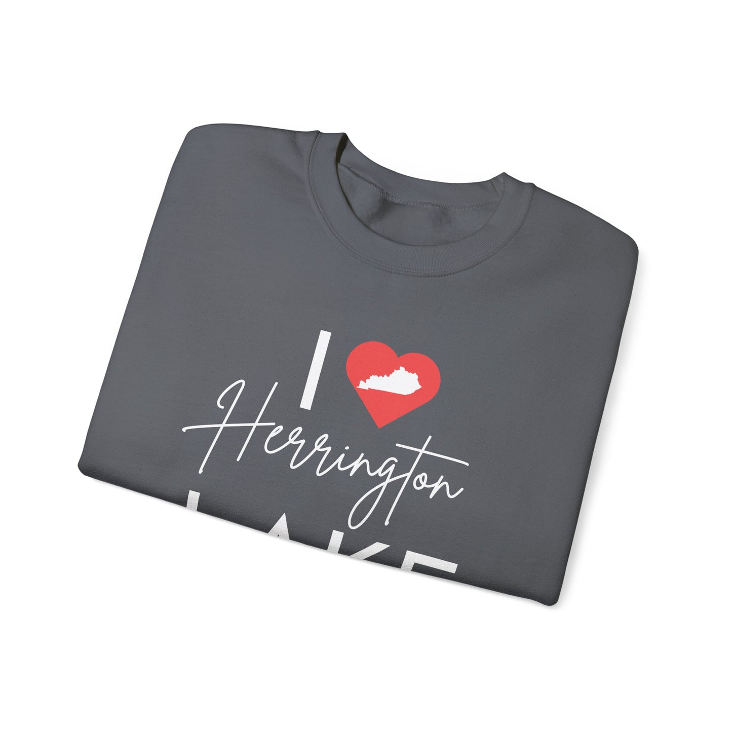 I ❤️ Herrington Lake Heavy Blend™ Crewneck Sweatshirt