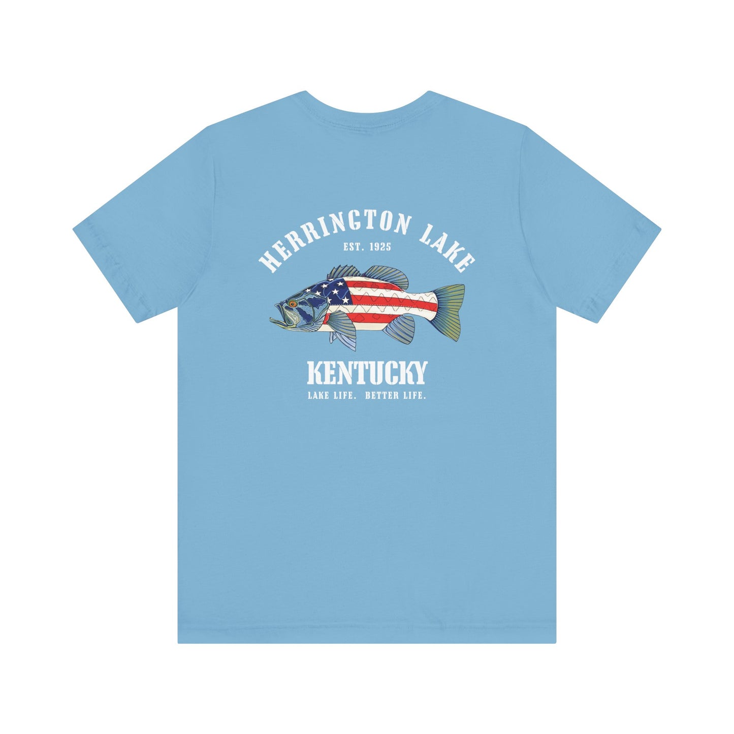 Herrington Lake Patriots All-American Angler Jersey Knit Cotton Tee