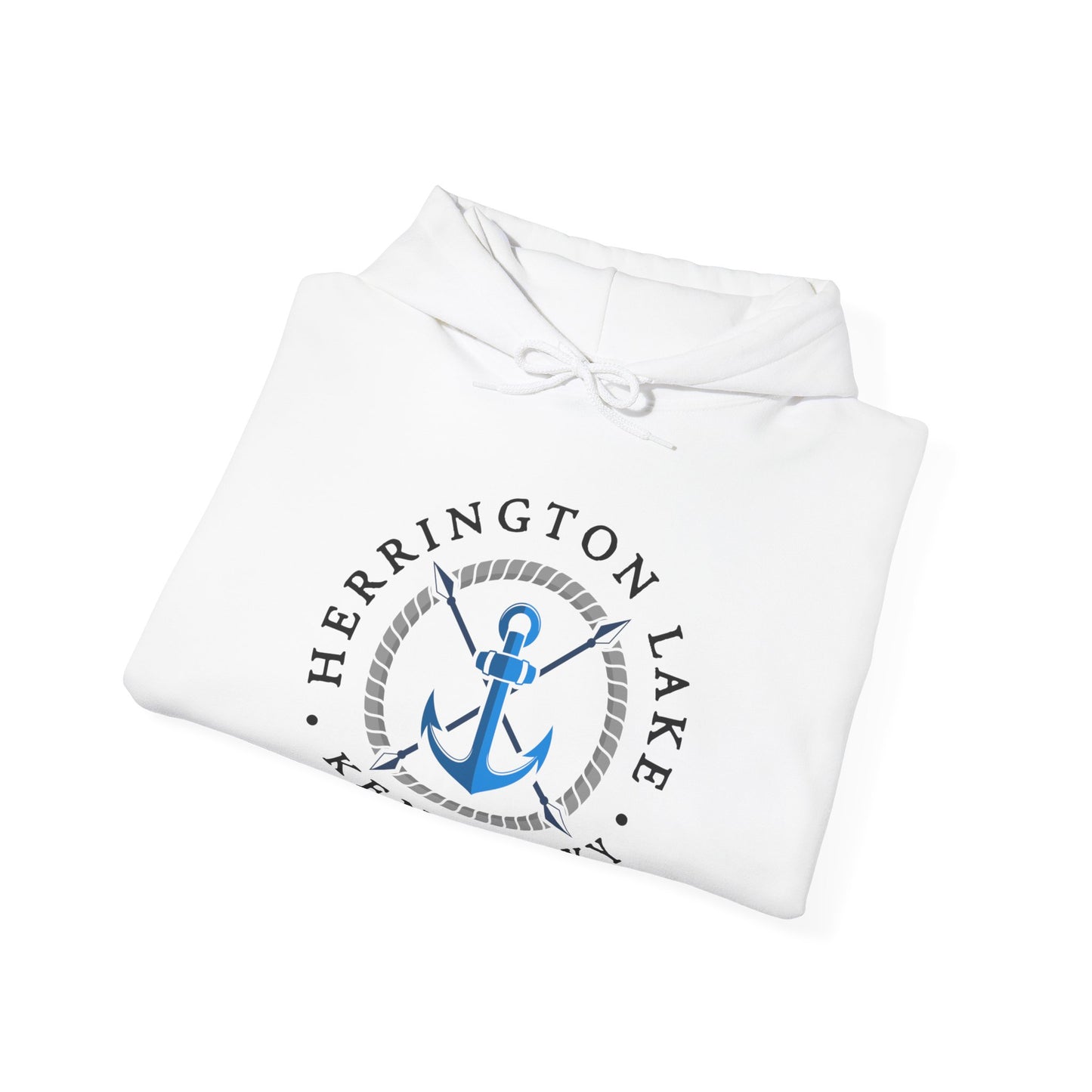 Herrington Lake Nautical Anchor Logo  Heavy Blend™ Hoodie