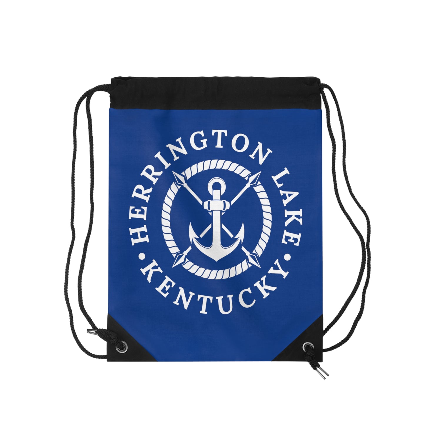 Herrington Lake Anchor Drawstring Bag (Blue)
