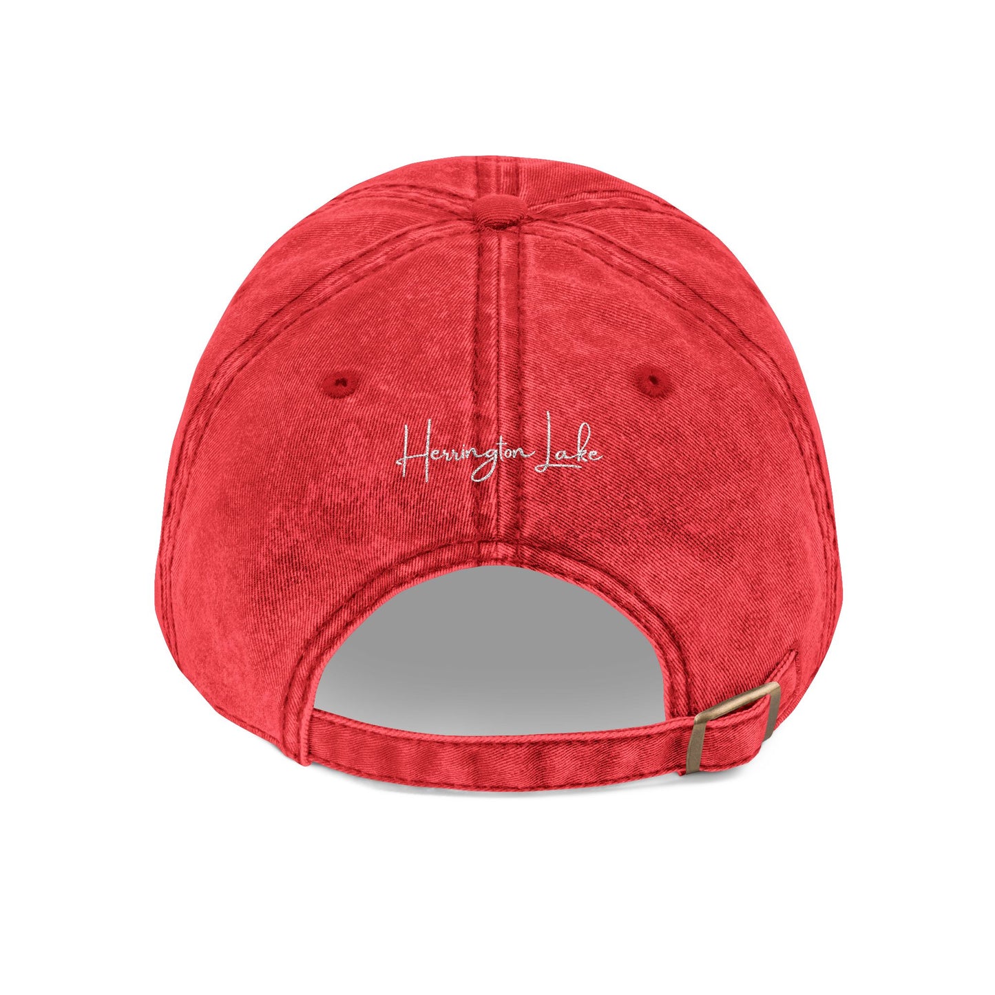 Embroidered Herrington Lake Nautical Collection Vintage Cap (Embroidery with Back Logo)