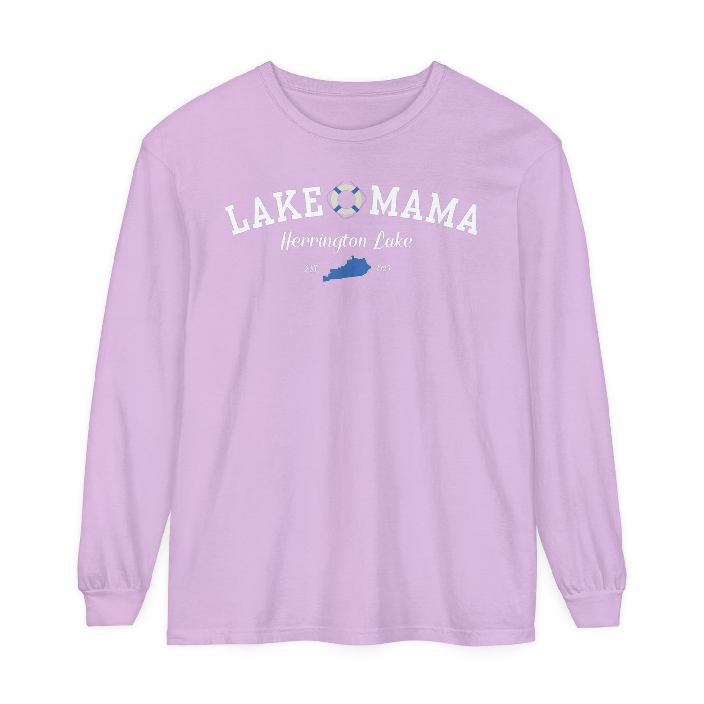 "Lake Mama" Garment-Dyed Premium Comfort Colors™ Long Sleeve T-Shirt