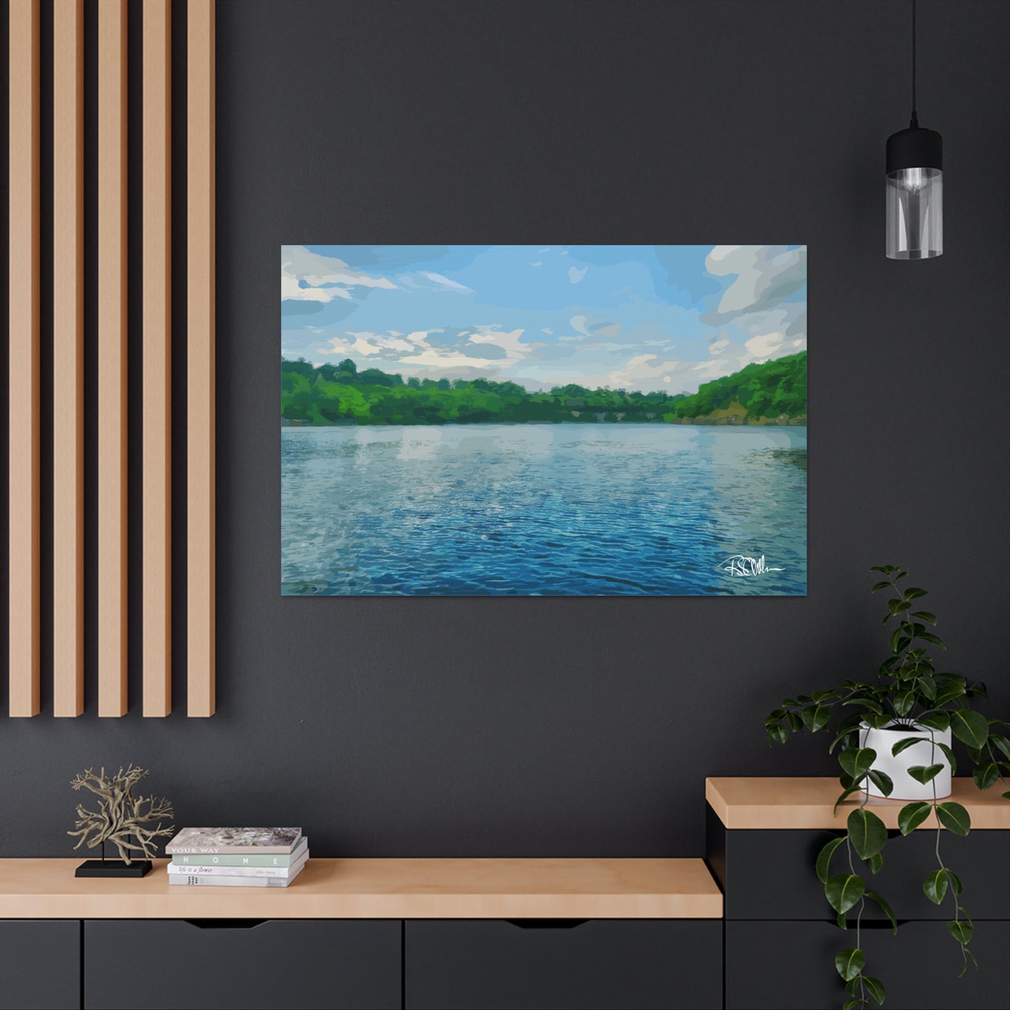 "Herrington LakeScape - 1" Canvas Gallery Wraps