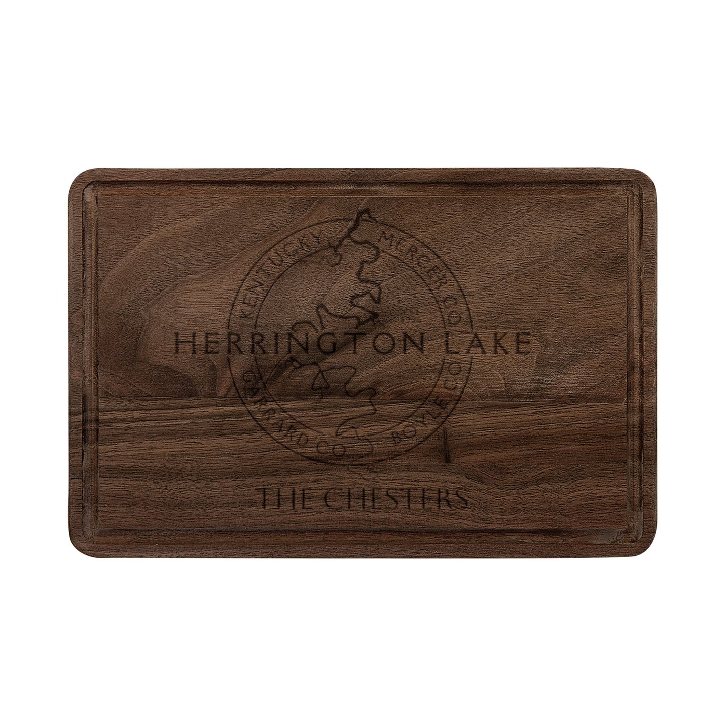 Custom Personalized Herrington Lake Classic Collection Wooden Cutting Board (Engraving - Maple & Walnut)
