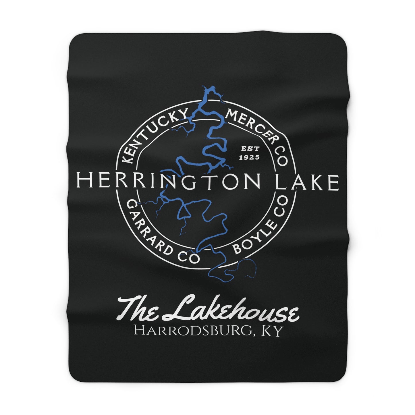 The Personalized Custom "Classic" Herrington Lake and County Sherpa Blanket