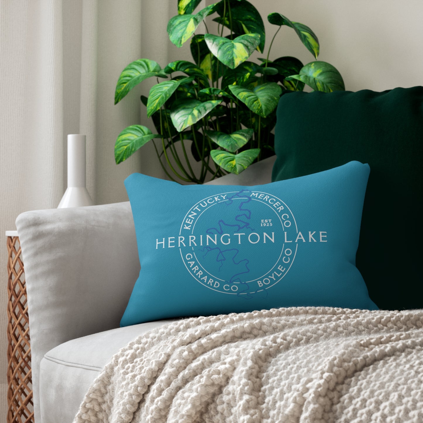 The "Classic" Herrington Lake and County Lumbar Pillow