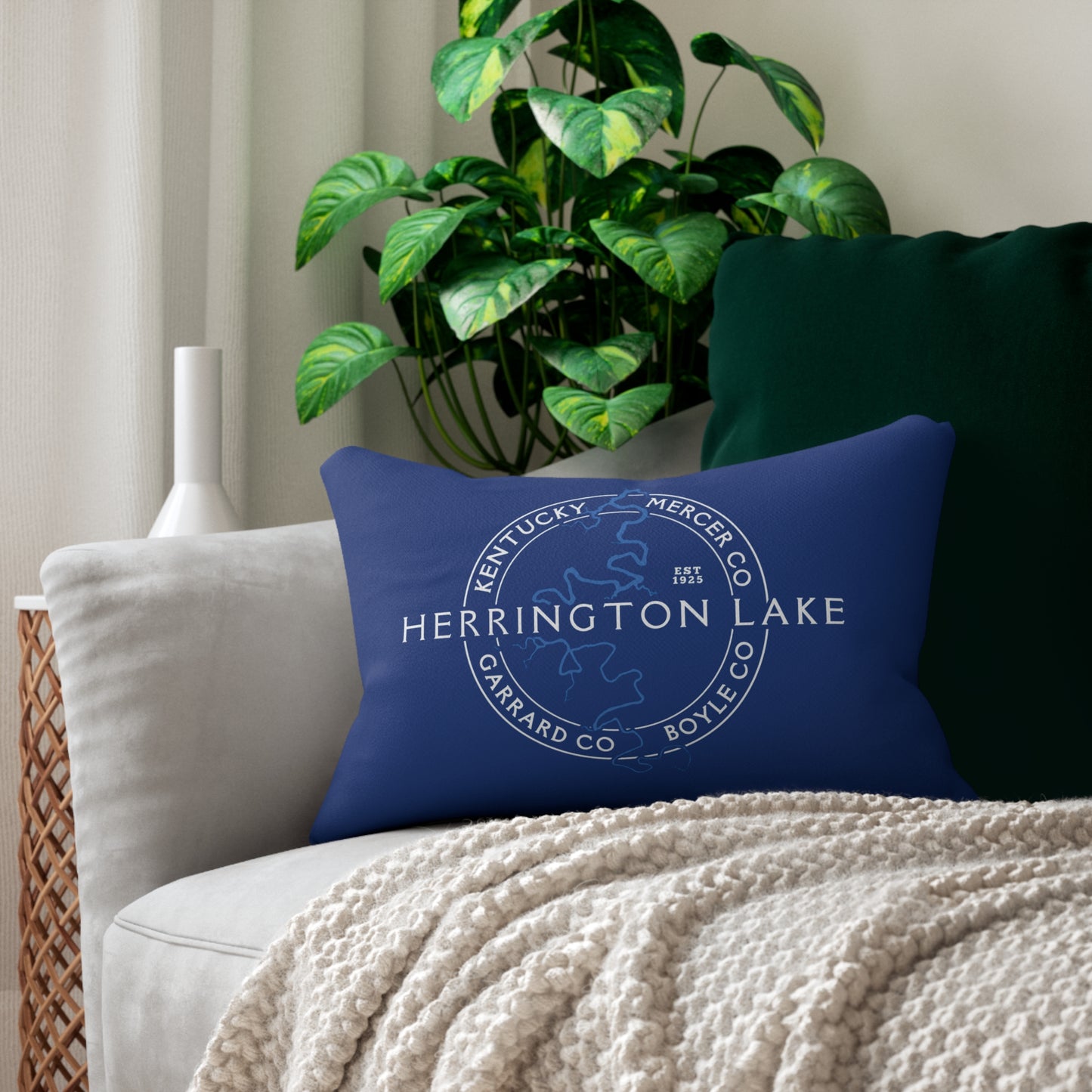 The "Classic" Herrington Lake and County Lumbar Pillow