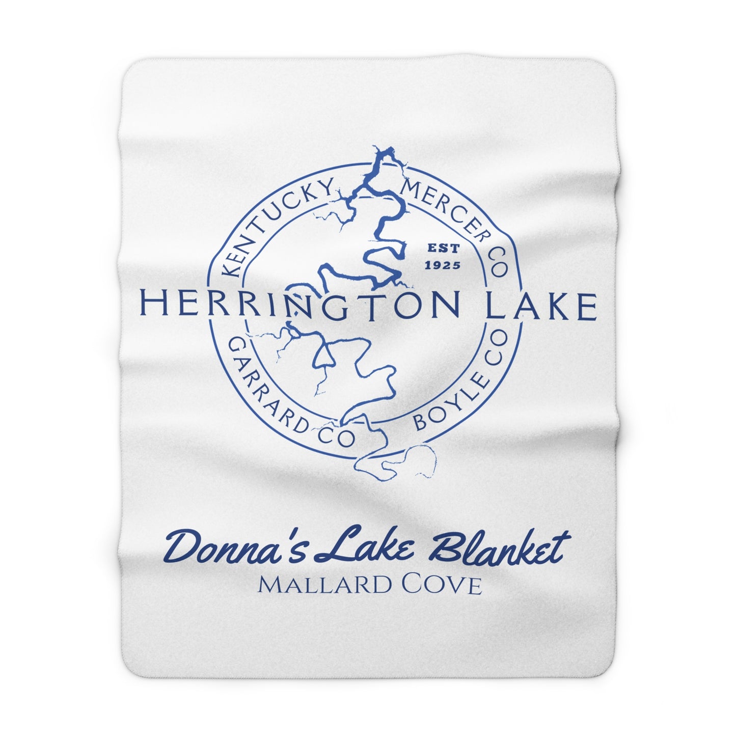 The Personalized Custom "Classic" Herrington Lake and County Sherpa Blanket