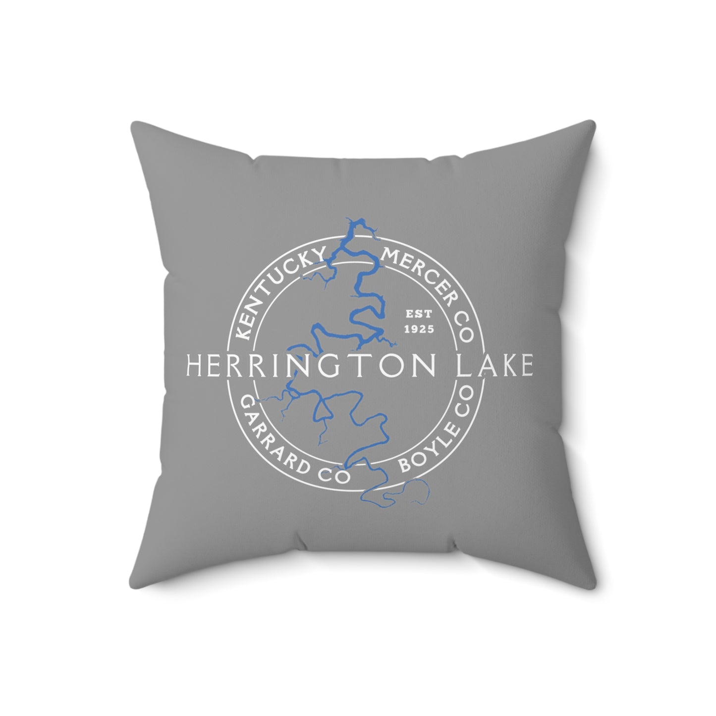 The "Classic" Herrington Lake and County Spun Polyester Square Accent Pillow