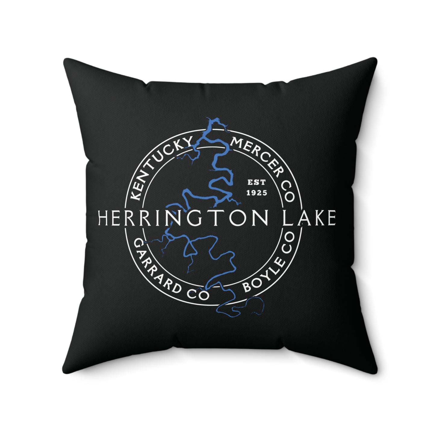 The "Classic" Herrington Lake and County Spun Polyester Square Accent Pillow