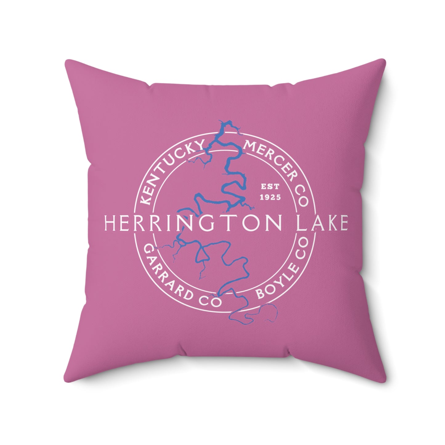 The "Classic" Herrington Lake and County Spun Polyester Square Accent Pillow