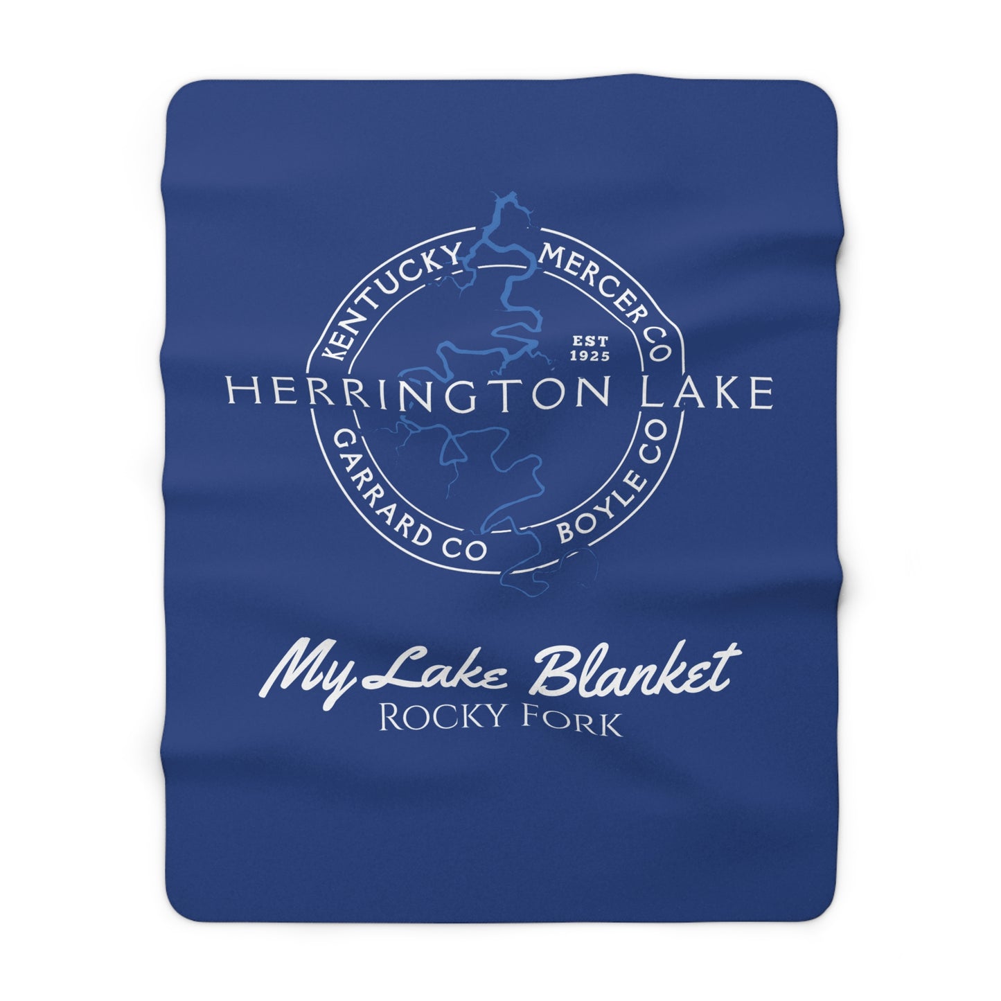 The Personalized Custom "Classic" Herrington Lake and County Sherpa Blanket