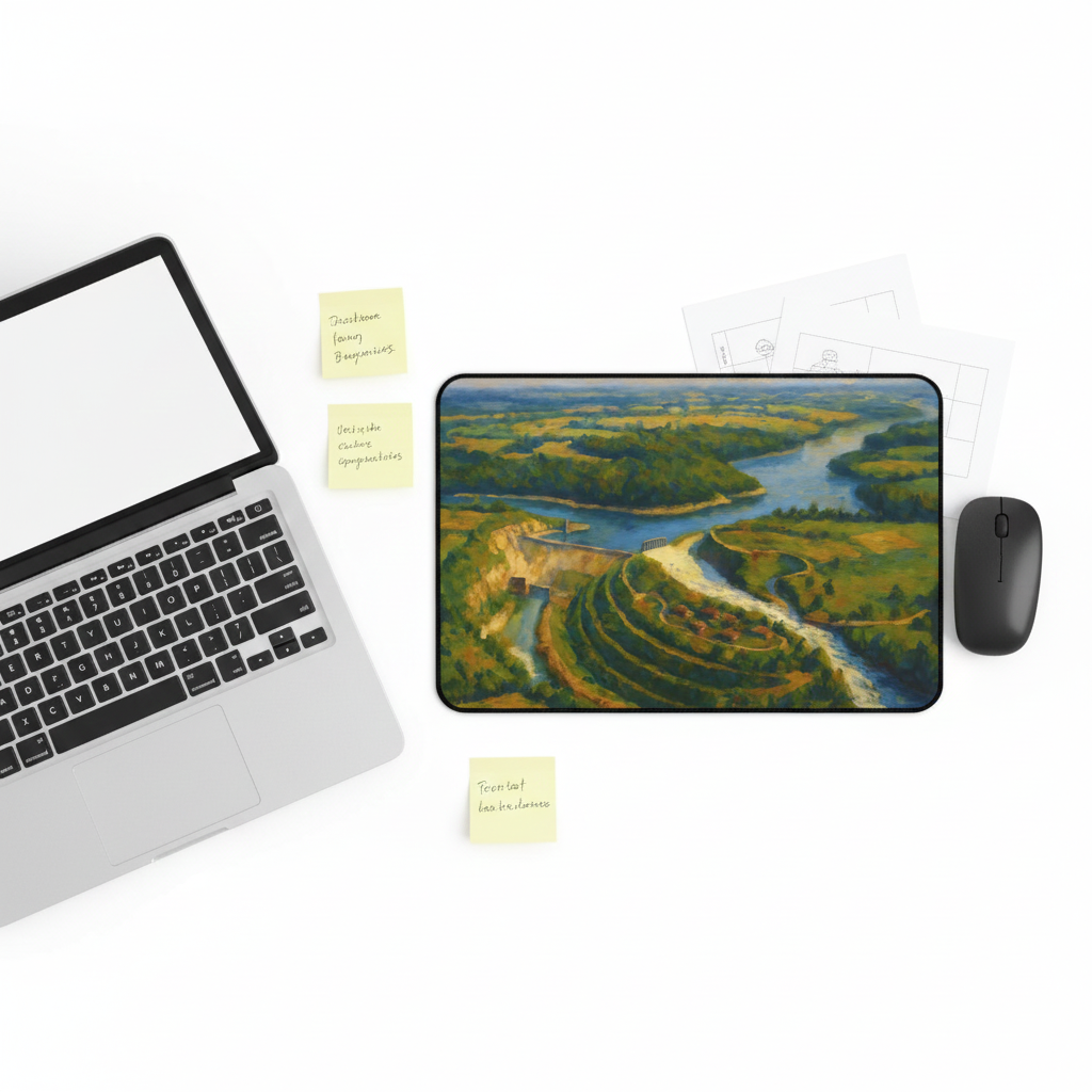 "Dix Dam: A Painter's Perspective" Desk Mat (3 sizes)