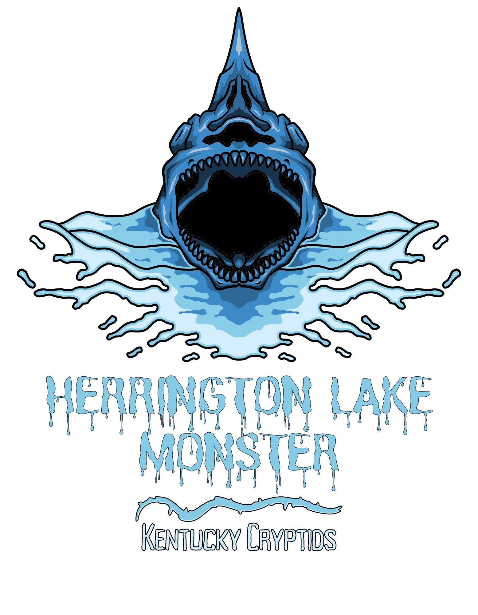 kentucky monsters Herrington Lake Monster Kentucky Cryptids Double-Sided Premium Garment – @HerringtonLakeKY.com