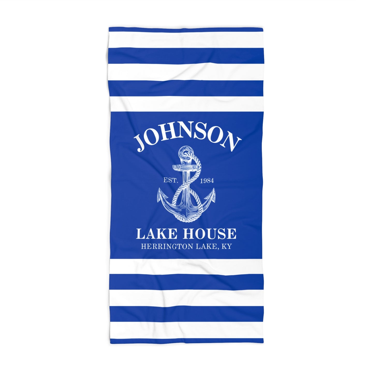 The Personalized Custom Lakehouse Ultra Soft beach Towel